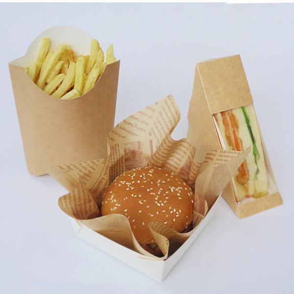 Brown Kraft Food Paper Cardboard Takeaway Lunch Packaging Sandwich Box With Window