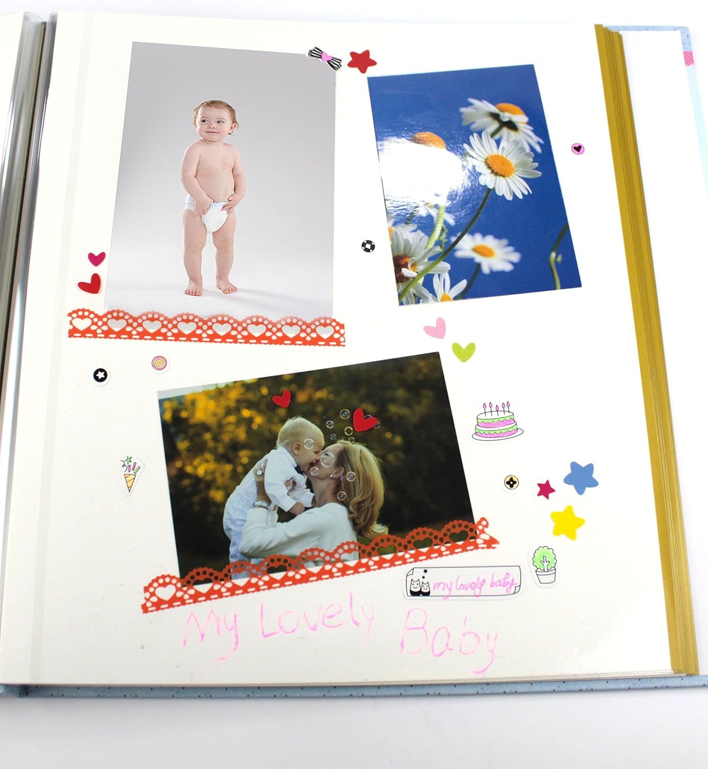 Leather Cover DIY Scrapbook Photo Album With Large Capacity For Weddings
