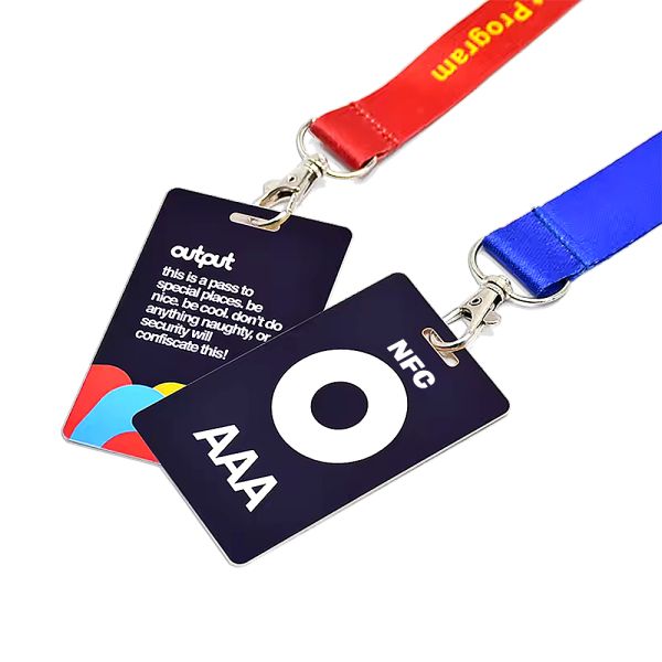 Reusable Custom Plastic Event Badges PVC Plastic Conference Badges