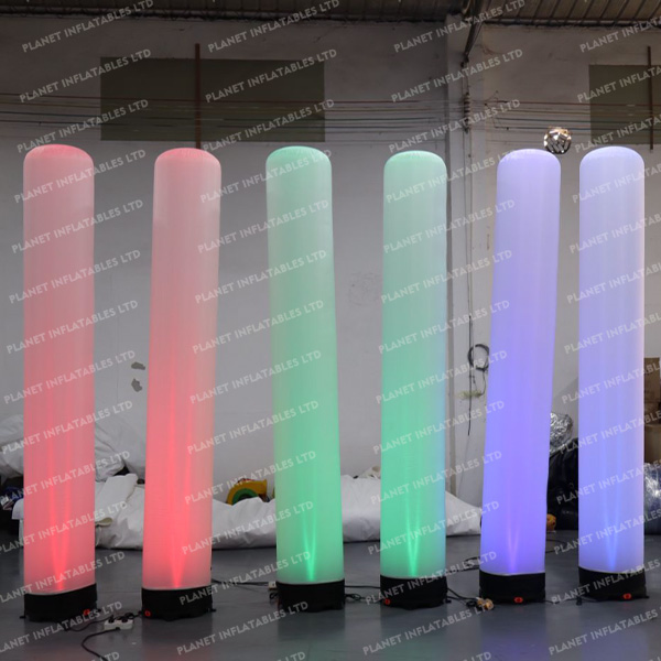 Giant Colorful Party Event Decoration Inflatable Light Tube Led Inflatable Pillar for Sale