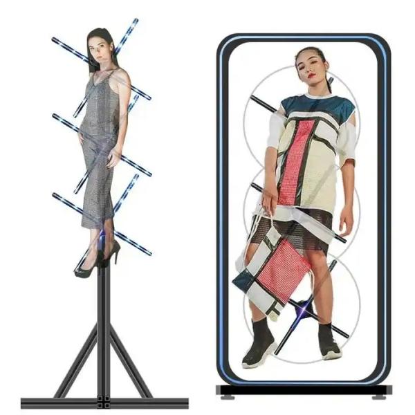 Holographic LED Advertising Display 8 Blades 3D Hologram Projector Fan with App Control