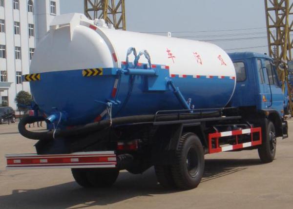 Municipal 7m3 Sewage Suction Truck / Sewage Tanker Truck With City Cleaning Tanker