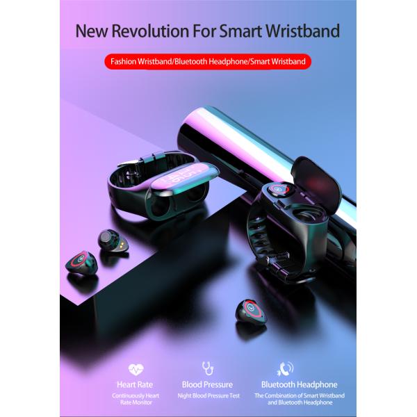ODM In Ear Bluetooth Earbud Wristband Smart Wireless Watch Earphone Creative