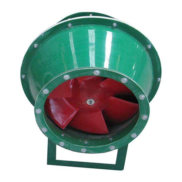 High Velocity Diagonal Flow Fire Smoke Exhaust Fan 280℃ Industrial