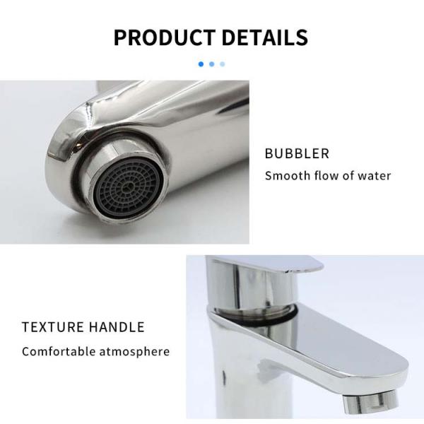 Convenient installation Single Handle Bathroom Faucet Deck Mounted