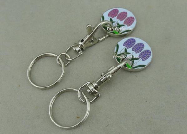 Zinc Alloy Shopping Coin Die Stamped Silver Trolley Token Iron