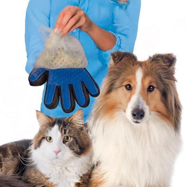 Dog Cat Customized Bathing Efficient Hair Romoval Massage Tool Silicone Glove Mitt