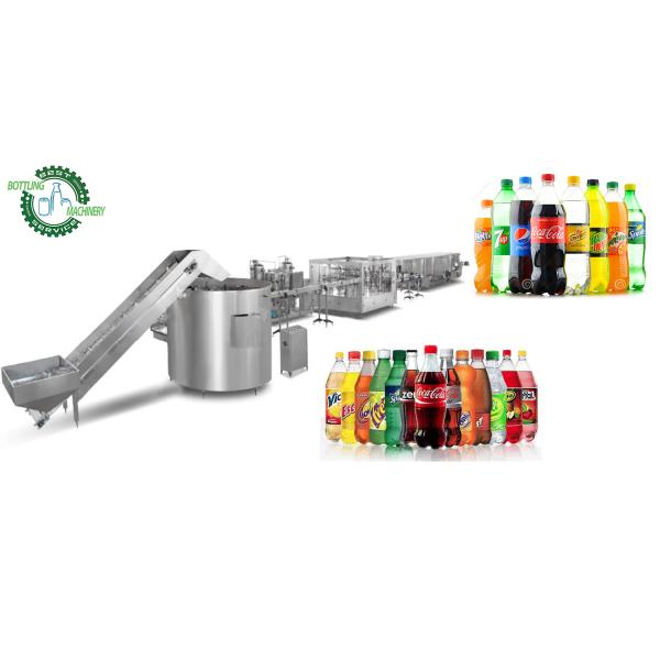 Cover Sorting Elevator 8000BPH 3 in 1 PET Plastic Bottle Sparkling Wine Bubble Water Carbonated Drink Filling Equipment Plant