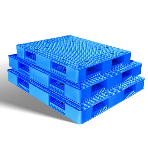 Heavy Duty 4 Way Entry Plastic Pallet For Warehouse Racking Use