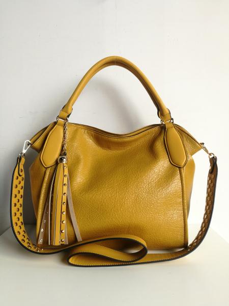 Custom Women Top Handle Satchel PU leather Shoulder Handbags Tote Purse