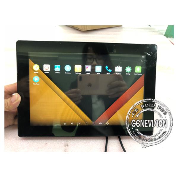 Taxi PCAP Touchscreen Bus Digital Signage Car Media Player 10.1 Inch With Camera