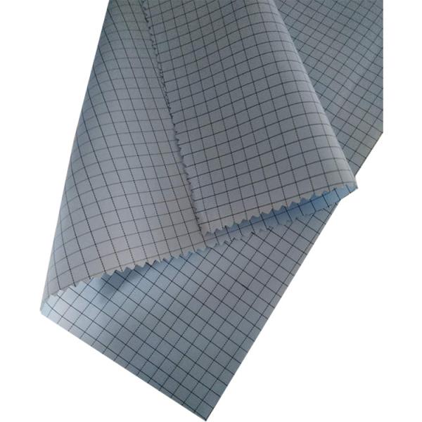 75D*75D Anti Static ESD Fabrics Lab Coat Polyester For Cleanroom