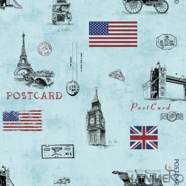 Non Woven Paper Unisex Kids Wallpaper , 0.53*10M Modern Kids Wallcovering