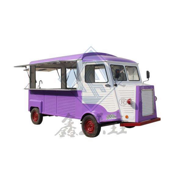 Long Service Life Motorcycle Tricycle Ice Cream Food Truck with Fully Equipped Kitchen