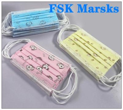 Thickened Child Face Mask Disposable Breathable Anti Fog Dustproof 4 - Layer