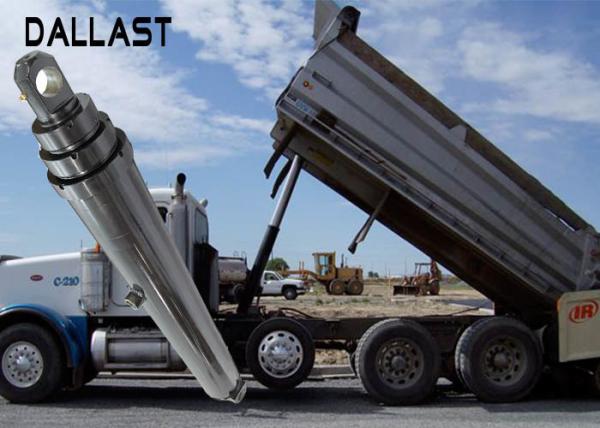 One Acting Telescopic Hydraulic Cylinder Agricultural Farm Truck Chrome Plating