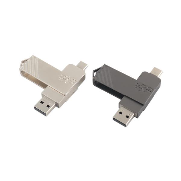 Металлический тип C USB флэш-накопители в форме винта Быстрая скорость может использоваться по телефону напрямую