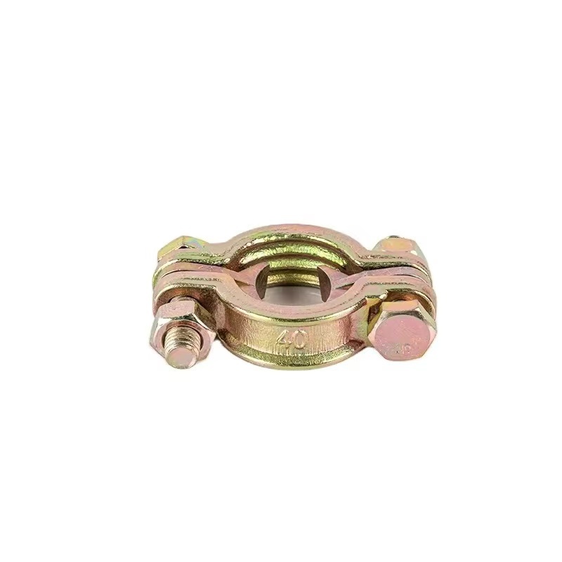 Heavy duty double bolt Malleable iron cast steel metal hose clamp