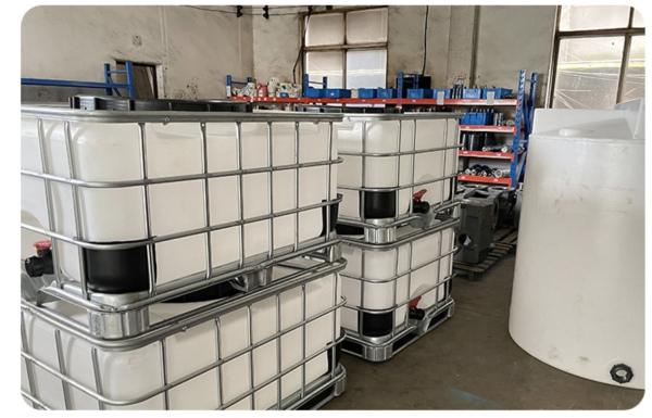 Water Tote Tank Mixer 330 Gallon Liquid Storage Bulk Ibc Container Mixer