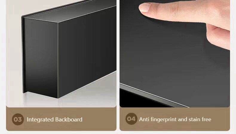 Modern Open Grid Niche Bathroom Embedded Internet Celebrity Toilet Storage TV Seamless Weld Anti-Fingerprint Nano Customizable