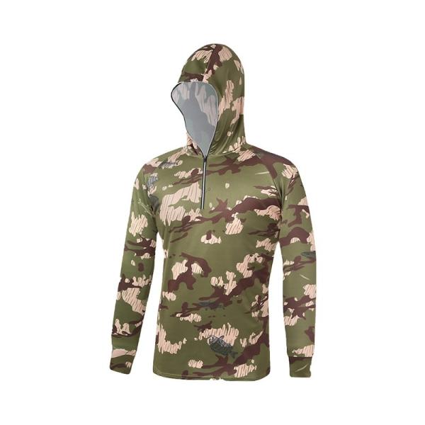 Temporada de Outono Custom Camo Casual Outdoor Traje de pesca 100% algodão