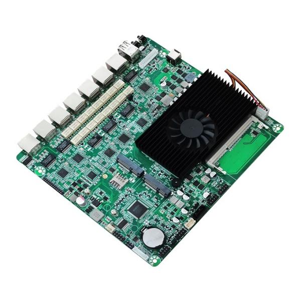 6 LAN Network Security Mini Itx Firewall Motherboard Embedded Industrial PC Motherboard