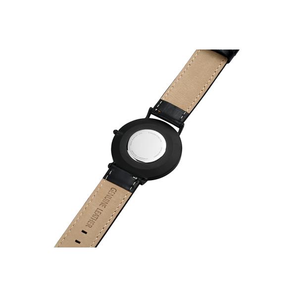 Black Mens Stainless Steel Watches Quartz Movement Stainless Steel Swiss Watch