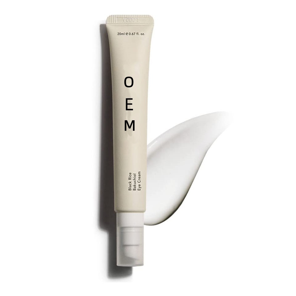 OEM ODM Natural Black Rice Bakuchiol Eye Cream Private Label Anti-Aging Wrinkle