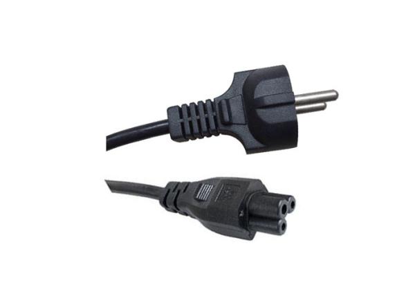 Outdoor Extension Power Cord European Plug Black Pvc Material Vde Standard