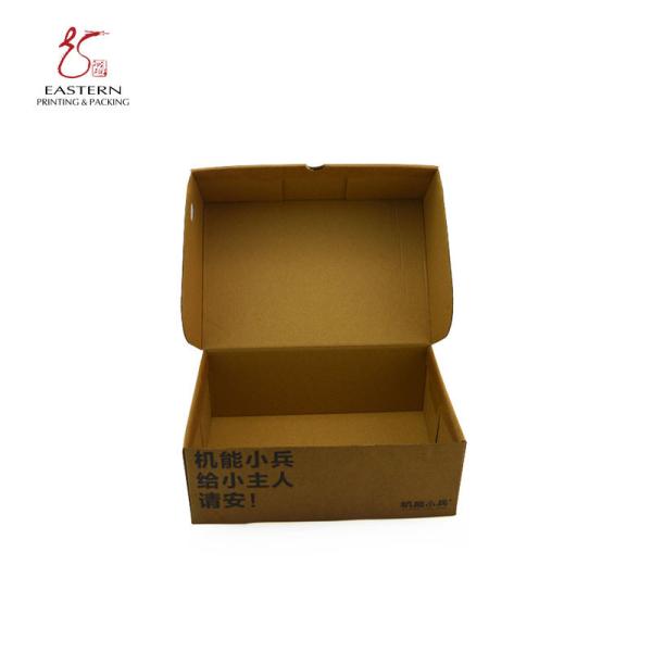 Логотип напечатал бумагу Kraft гофрированное Shoebox для ботинок спорт