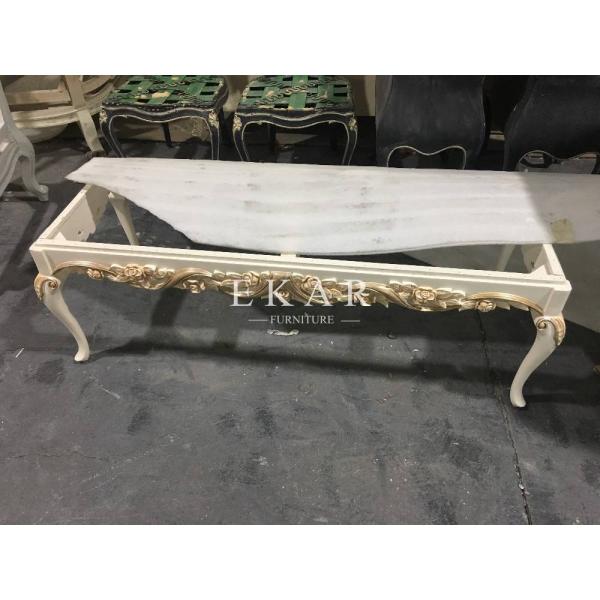 Luxury Antique Rectangle Coffee Table Hand Carved Wooden Coffee Table