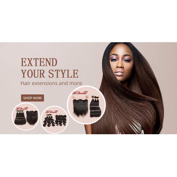 12 Inch 100% Brazilian Virgin Hair With Closure Middle Part / Colorful Ombre Hair Extensions