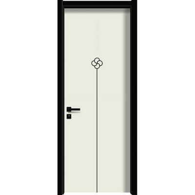 38dB fazem isolamento sonoro a porta interior de madeira do MDF da melamina de 50mm com quadro