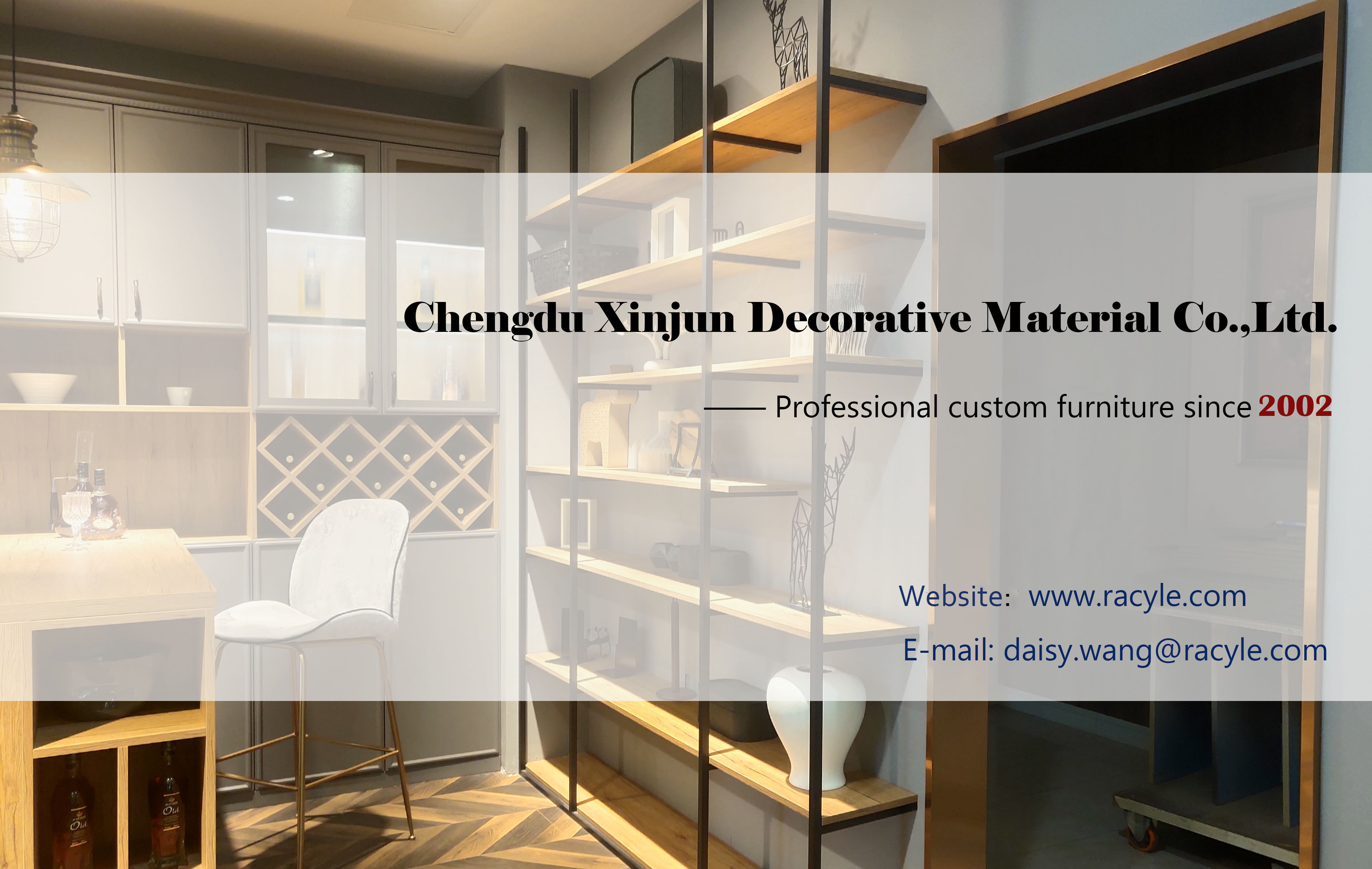 Italy Style Cabinet Aluminum Wood Storage Holders & Racks for Kitchen Wine Display Bar Cabinet