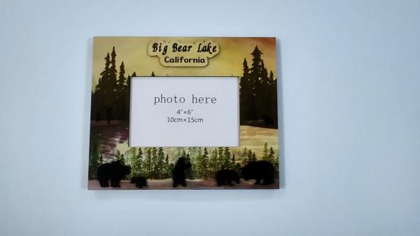 USA San Francisco Tourist  Photo Frames Souvenir Gift Wooden Sky Blue Frames