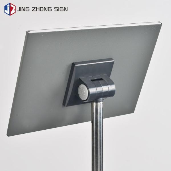1170X280mm Metal Poster Display Stand Adjustable Pedestal For Supermarket