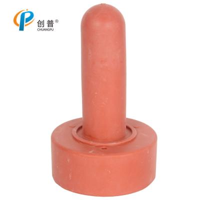 107x62mm Calf Feeding Rubber Nipple With Vent Hole Cross Opening For Calf Feeding Bottle