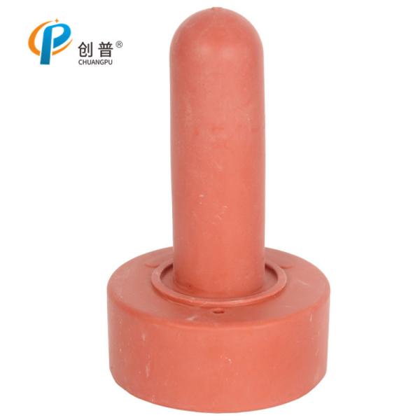 107x62mm Calf Feeding Rubber Nipple With Vent Hole Cross Opening For Calf Feeding Bottle
