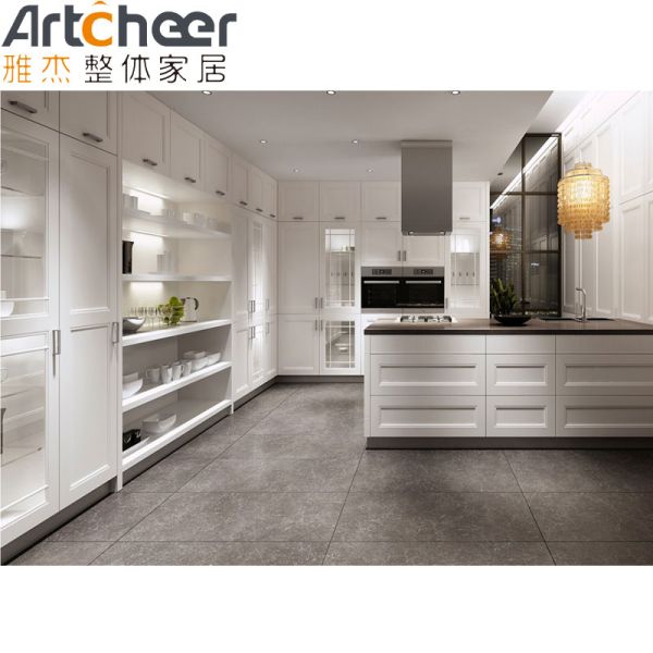 Ready to Assemble Eco-Friendly Shaker Door Kitchen Cabinet with Customized Color Options