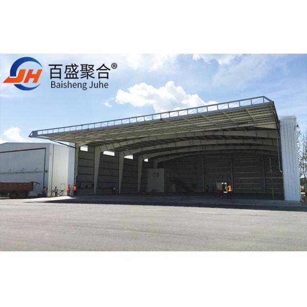 Roofing en tôle unique préfabriqué Structure en acier modulaire Hangar pour avion