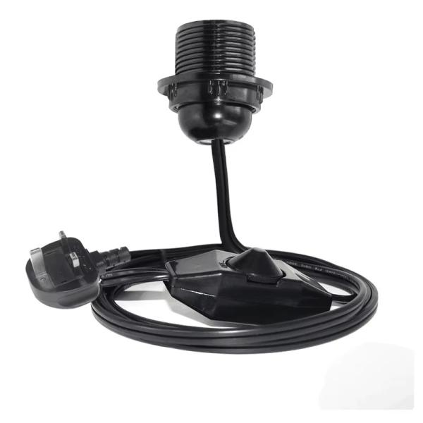E26 Royaume-Uni Télécommande à prise de courant, câble d'adaptateur d'ampoule pour lampe de table, contact en laiton, 5A 250V