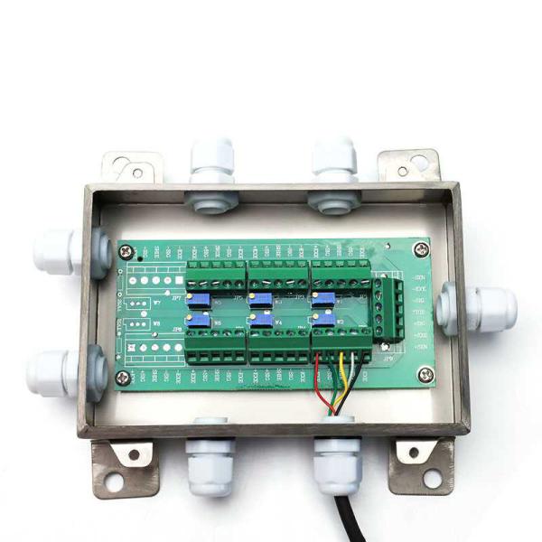 6 Way Stainless Steel Load Cells Summing Junction Box Enclosure Weighing Sensor for Platform Scale
