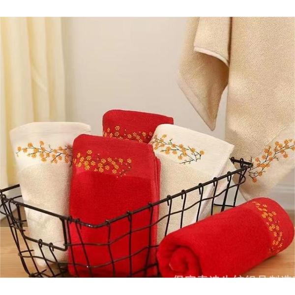 Toallas para el hogar 100% de algodón puro bordado directo suave absorbente ideal para todos los grupos de edad