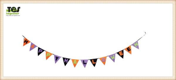 Halloween Decoration Triangle Flag Halloween Lettress Halloween Party Hall Bar Decorative Flag Banner Report