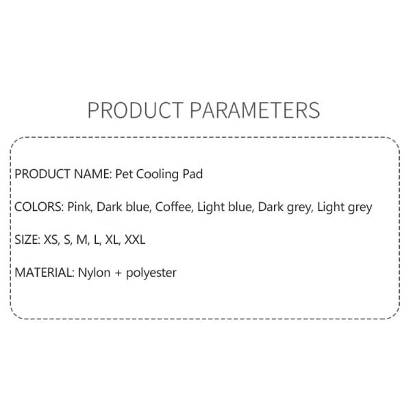 Almofada para perros autorefrigerante de verano XS S M L XL XXL