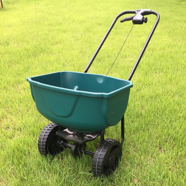 Easy To Operate Broadcast Fertilizer Spreader Cart For Garden Lawn