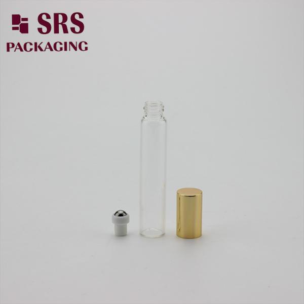 BLP-8ML roller ball glass pefume empty bottle with aluminum cap