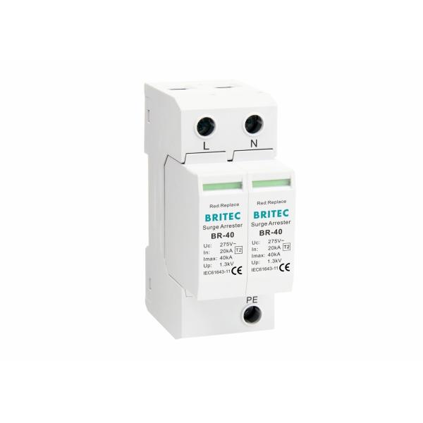 320V Pluggable 40kA 2P Type 2 Surge Protection Device Modular Surge Arrestor
