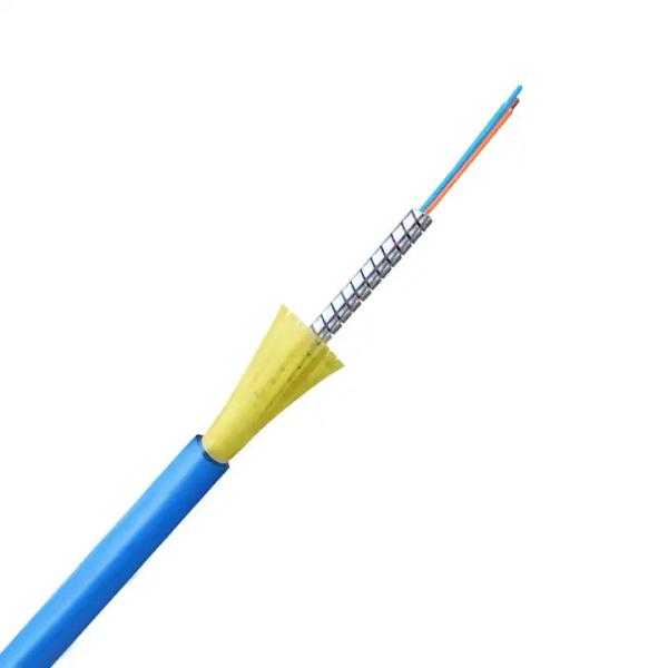 Flexible Armored Fiber Optic Cable G652D Armoured Network Cable For Optimal Connectivity