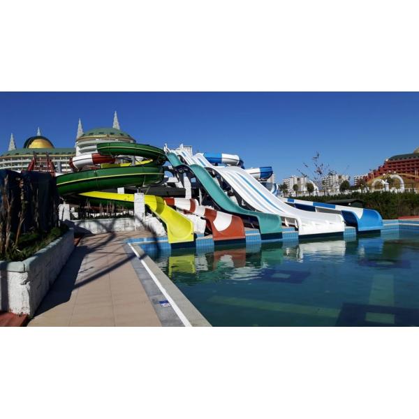 Водный парк развлечений, игры, большая стекловолокнистая горка на продажу.